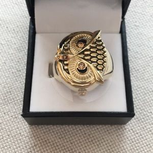 Owl watch ring